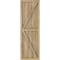 Ekena Millwork Americraft 5-Board Wood 2 Equal Panel Frmd Board-n-Batten Shutters w/Dbl Z-Bar, ARW102BF518X65UNH, PR ARW102BF518X65UNH - alternate 6